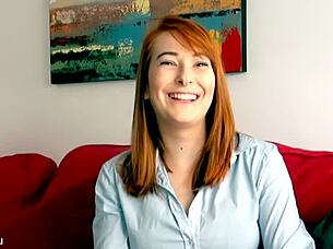 redhead denise martin masturbates to intense solo orgasm with toys