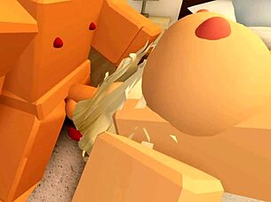 roblox nasty boy wrecks girl's pussy and throat with huge cock sounds