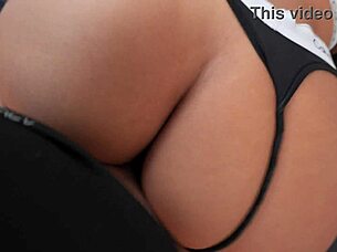 Curvy Latina Stepsis Teases With Natural Big Ass
