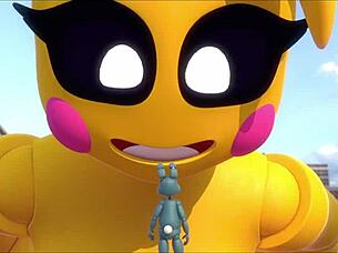 Toy Chica Giantess Craves Huge Growth with Furry Toys! 🚀🧸