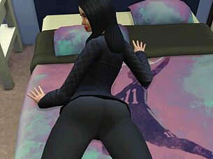 Arab femdom beurette dominates with fierce cartoon power