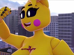 Toy Chica Giantess Craves Huge Growth with Furry Toys! 🚀🧸