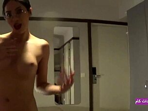 Fiery Iranian stepmom sneaks hot taboo pussy pounding session