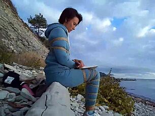 sofi bound against sea reads book pov tied