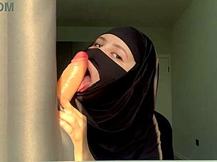 slutty arab teacher deepthroats cock craving creampie and facial cumshot