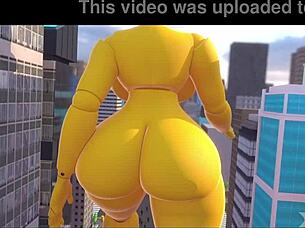 Toy Chica Giantess Craves Huge Growth with Furry Toys! 🚀🧸