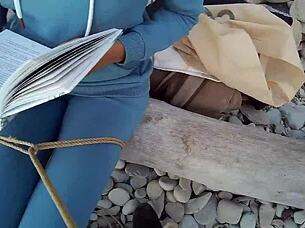 sofi bound against sea reads book pov tied