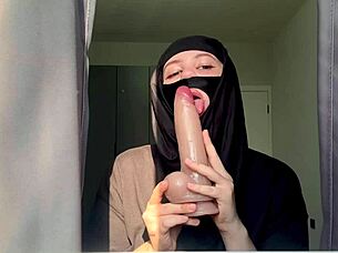 slutty arab teacher deepthroats cock craving creampie and facial cumshot