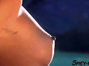 Vintage horny latina strips for explosive facial finish