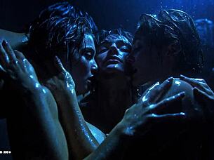 ai generated wet boobs flyin everywhere with crazy water jets chaos!