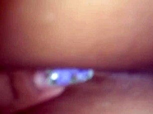 i slide my panties aside for deep pussy insertion