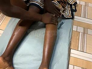 bbc double cumshot explodes during ripped clothes massage