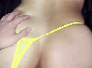 roommate in lingerie tempts me for real taboo creampie sex