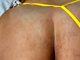 latina milf's huge ass shakes in wild pounding
