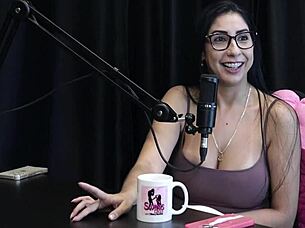 Renatinha Melo Swings Wildly at Sea on Maximo Garcia Sheer Red