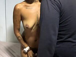 Tattooed Latina Pounded Raw by Motorcycle Taxi Driver