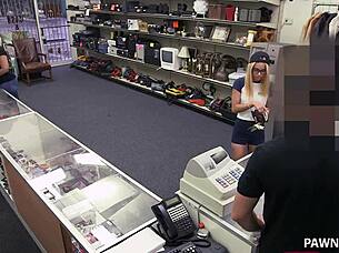 paying pawn dues with hidden cam creampie fuck
