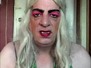 shy bisexual crossdresser begs for real cock humiliation