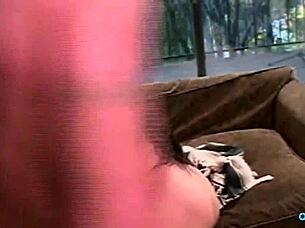 fake tits bitch gets all holes stuffed with cocks 😈