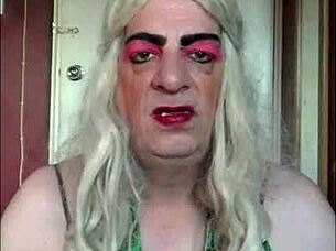 shy bisexual crossdresser begs for real cock humiliation