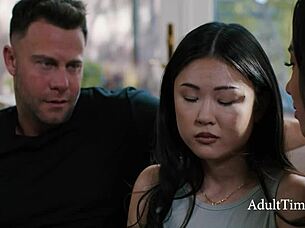 tiny asian teen whipped blindfolded in first bdsm domination session