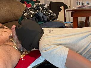 nasty black slave rims master's ass submissively