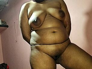 hey bhabi, hungry for cock on bed with those big natural tits?