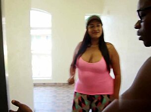 Kim Cruz's Monster Booty Devours Big Black Cock