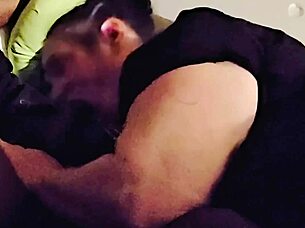 student earns deepthroat gumjobs from stepmom