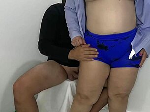 Chubby Colombian MILF Mommy Sucks Stepson's Cock With Hot Cum In Mouth Finish