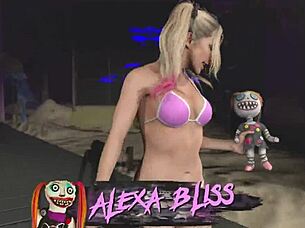 alexa bliss wwe bikini entrance showcase