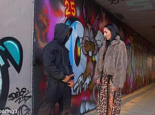 damn dominicano blasts italiana's pussy under barcelona bridge doggystyle