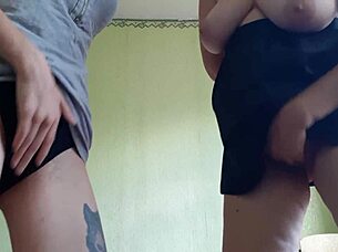 college girl and teacher mutual masturbation session