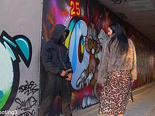 damn dominicano blasts italiana's pussy under barcelona bridge doggystyle