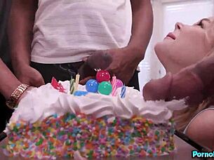 happy birthday teen, suck these huge black cocks now!