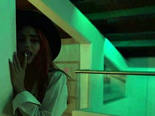 Yaira strips sexy through house teasing natural tits pussy