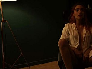 Yaira strips sexy through house teasing natural tits pussy