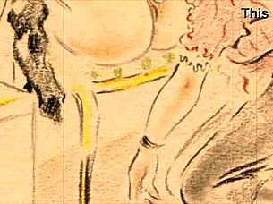 vintage erotic drawings capture hairy retro passion