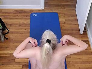 Mature babe, your naked yoga makes me wanna fuck?
