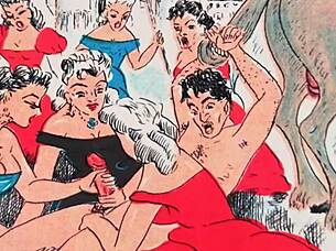 Vintage erotic drawings capture antique sensual poses