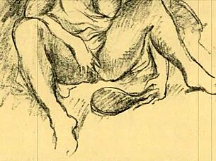 vintage erotic drawings capture hairy retro passion