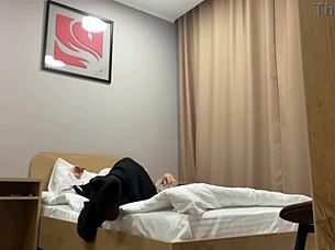 turkish stepmom teases stepson with pantyhose wet masturbation show