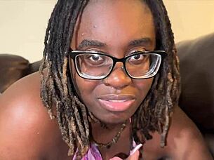 Tee vuitton curvy ebony gf teases with cumshot dirty talk striptease