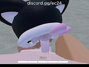 i'm fucking this roblox slut hard on the beach