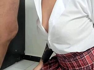 Virgin latina milf sucks cock in real amateur pov casting for friend's husband