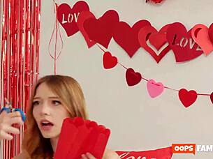 horny dad bangs hot chick valentines gonzo blowjobs