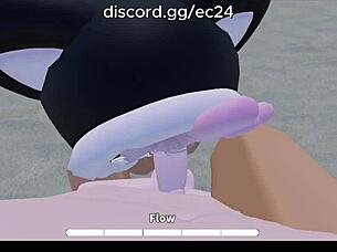 i'm fucking this roblox slut hard on the beach