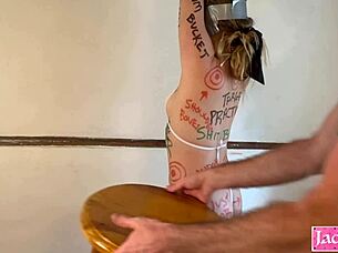 Cum dumpster whore marked humiliated gagged roughly fucked?