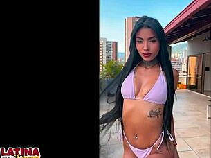 skinny latina casting slut stretched by bwc cum facial