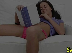 hey, wanna see this teen get cummed hard from behind?